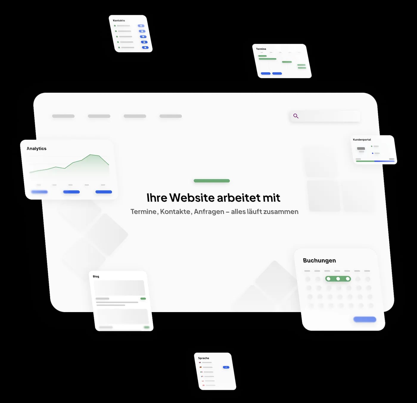 Übersicht der webnah-Funktionen für professionelle Websites