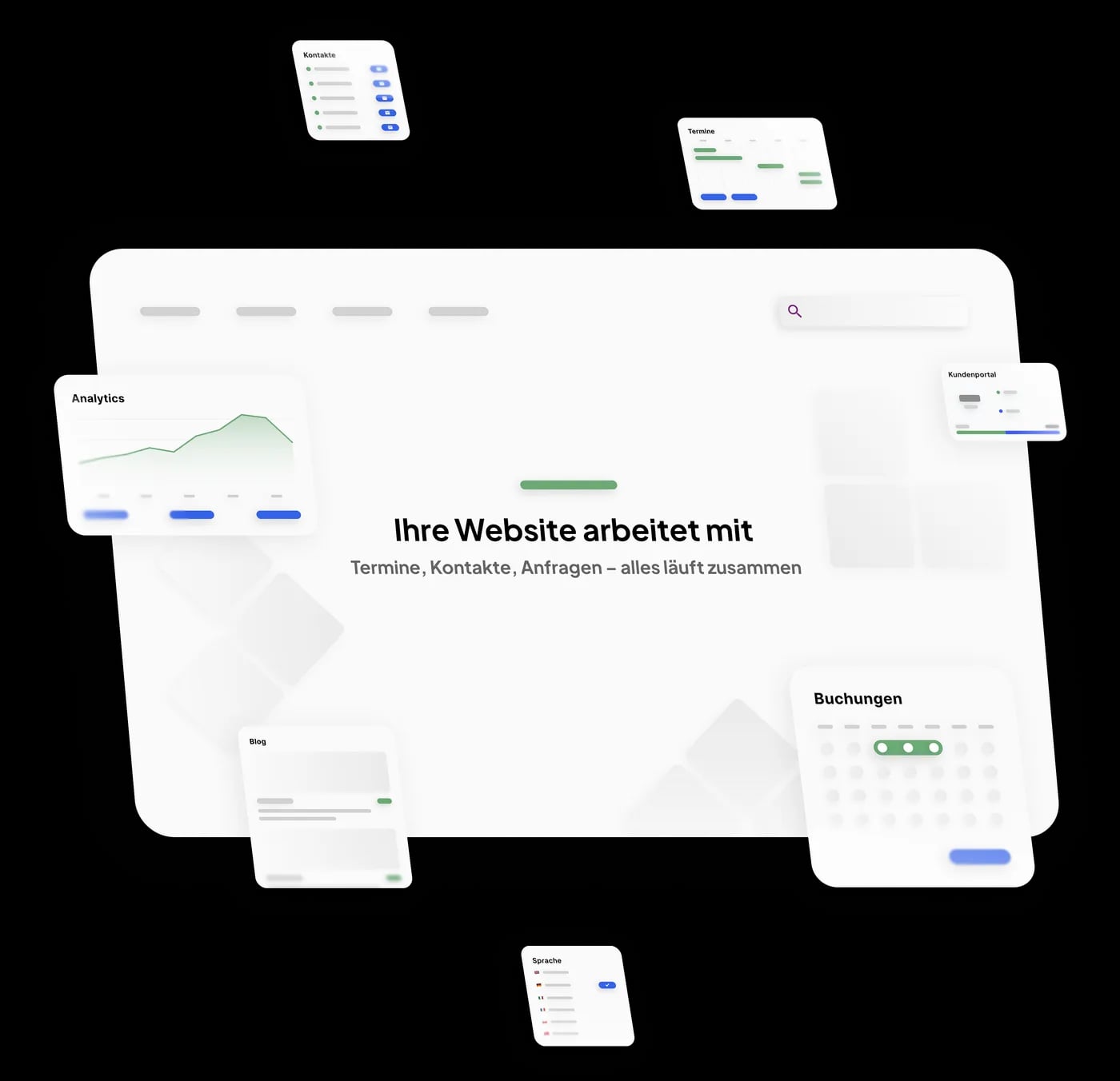 Übersicht der webnah-Funktionen für professionelle Websites